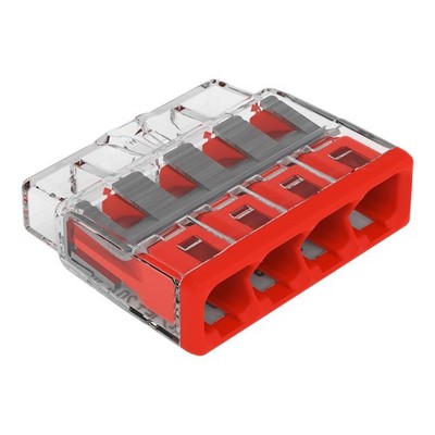 WAGO 2773-404 - COMPACT PUSHWIRE  - 80 Pack - 4 Conductor - Push In Wire
