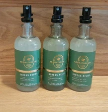 Bundle X 3 Bath & Body Works Aromatherapy STRESS RELIEF Essential Oil Mist Spray