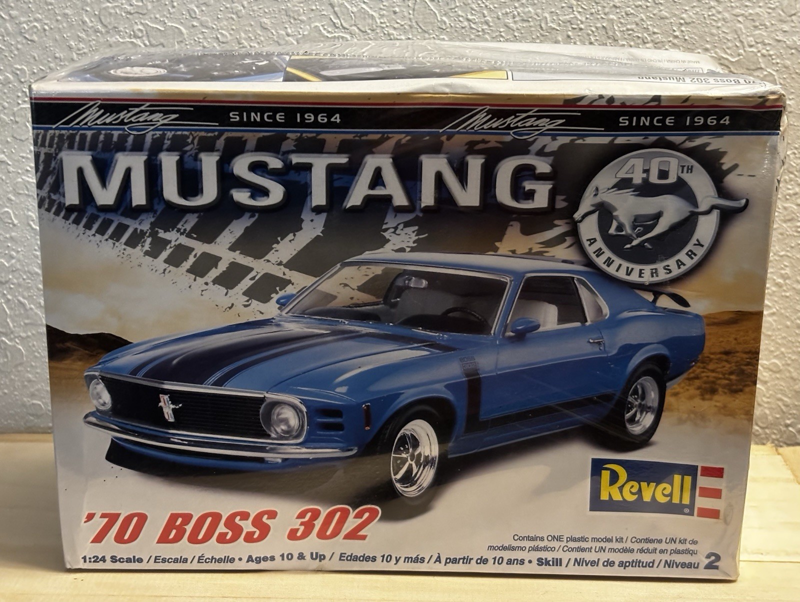 Revell '70 Ford Mustang Boss 302 1:24 Model Kit NEW Open Box