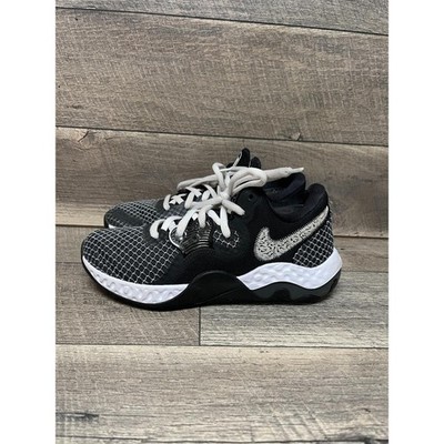 Nike Renew Elevate 2 CW3406-004 Mens US 9 Basketball Shoes Black White Sneakers