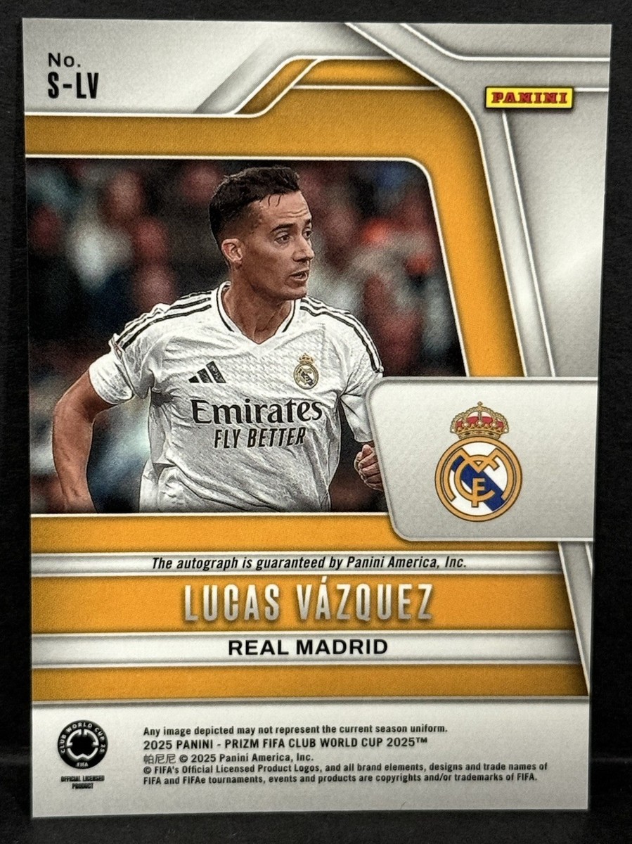2025 Panini Prizm FIFA Club World Cup Real Madrid Lucas Vazquez