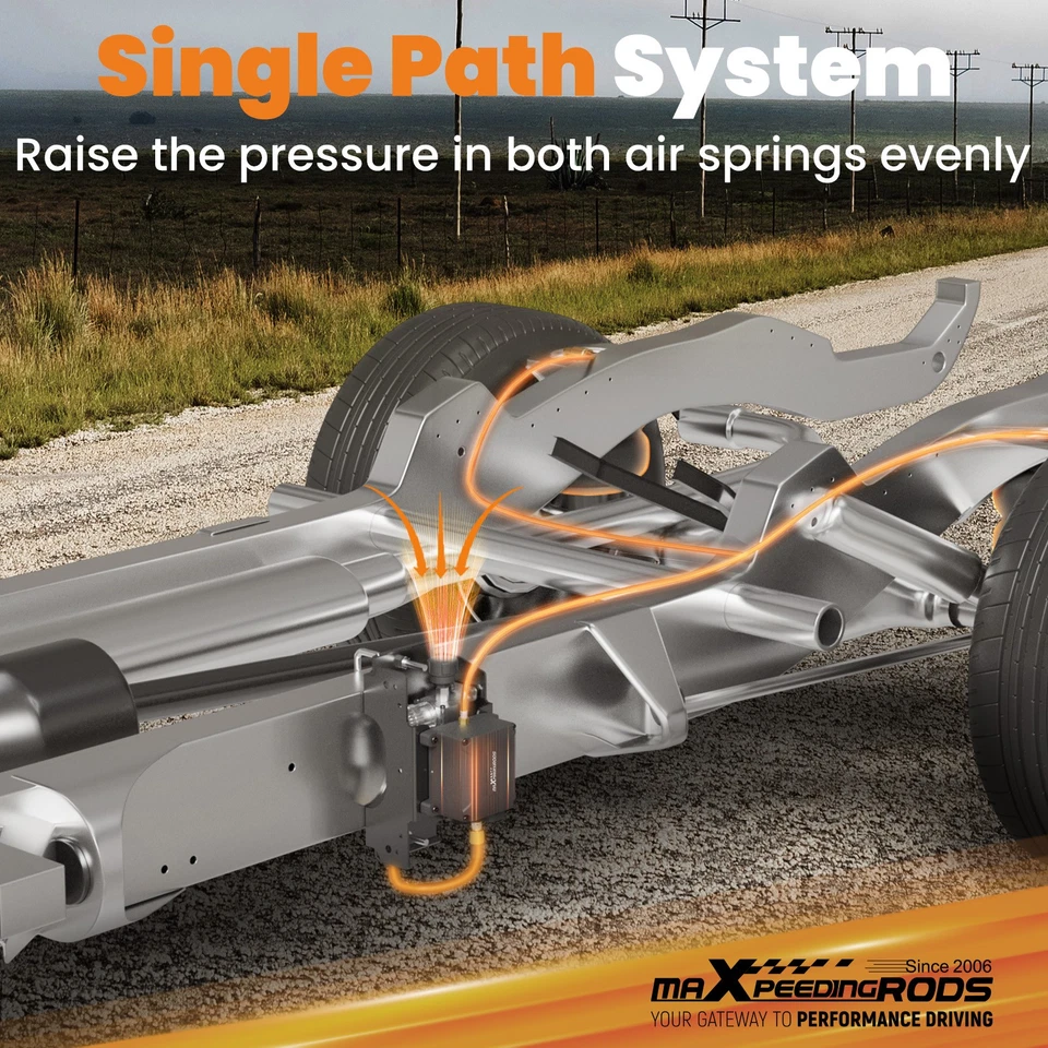 Bolsas de resorte de aire con kit de controlador de aire inalámbrico para Ford F-550 Super Duty 1994-25 Foto 4 de 4