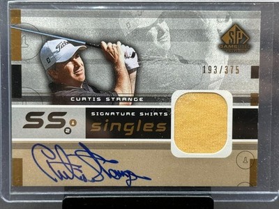 2003 SP Game Used Signature Shirts Autograph Curtis Strange /375