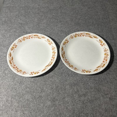 Vtg Corelle Harvest Home Dinner Plate 10.25'' Set Of 2