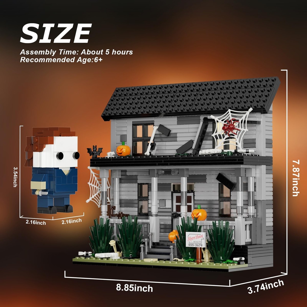 Horror Movie Halloween- Figure & House Building Blocks Kits
