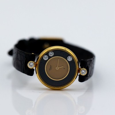 Chopard Happy Diamonds 18K Gelbgold Ref. 4070 Quarz Diamanten 20mm