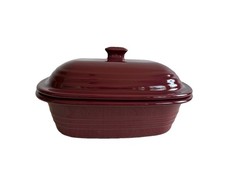 Pampered Chef Cranberry Deep Covered Baker Ca...