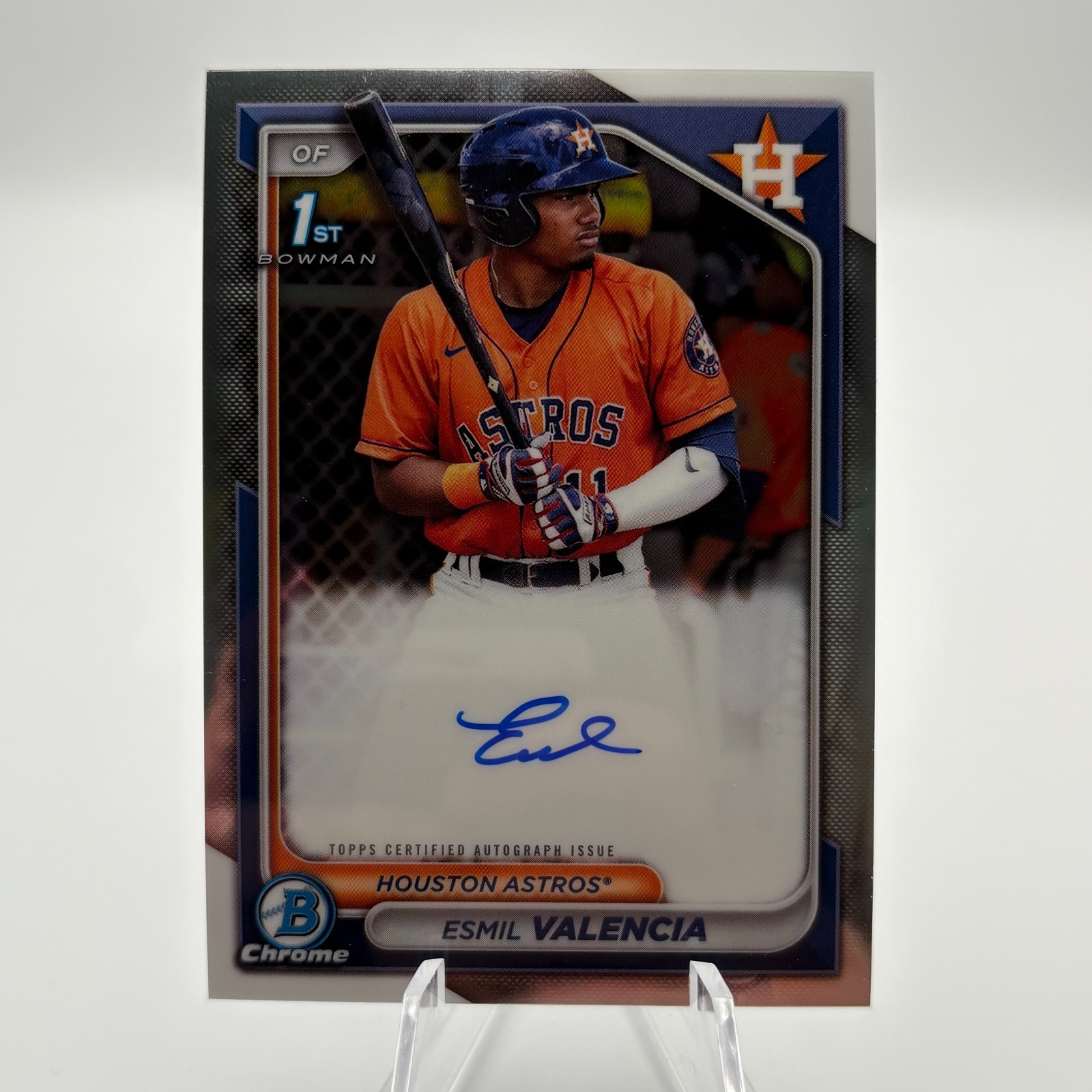2024 Bowman Chrome Prospect Auto Esmil Valencia #CPA-EVI Auto #2