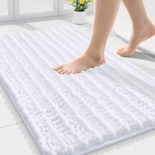 Bathroom Rugs Mat 30x20, Extra Soft Absorbent Chenille Bath Rugs, Non Slip