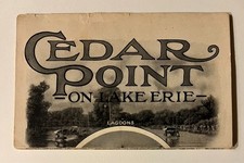 Very Old Cedar Point on Lake Erie Brochure Black & White A.C.Rogers Engravers