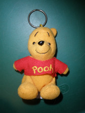 Vintage 4" POOH Plush Keyring 086 
