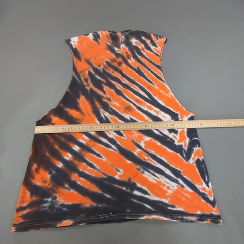 Thrasher Magazine Sleeveless Shirt Mens Extra Large Tie Dye Orange Skater Y2K - Picture 9 of 11