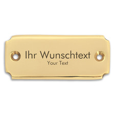 Namenschild, Türschild, Messingschild mit Gr...