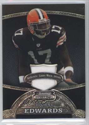 2008 Bowman Sterling Black Refractor 5/50 Braylon Edwards #79 0b0