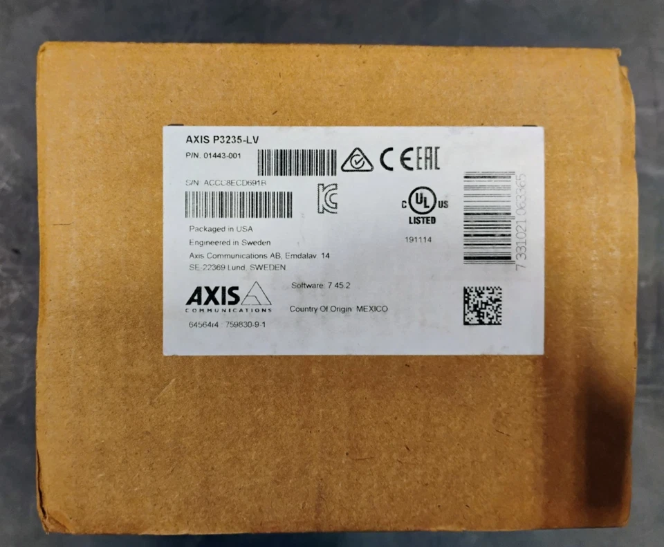 AXIS P3235-LV | 01443-001 Network Surveillance Camera OPEN BOX - Image 4 of 4