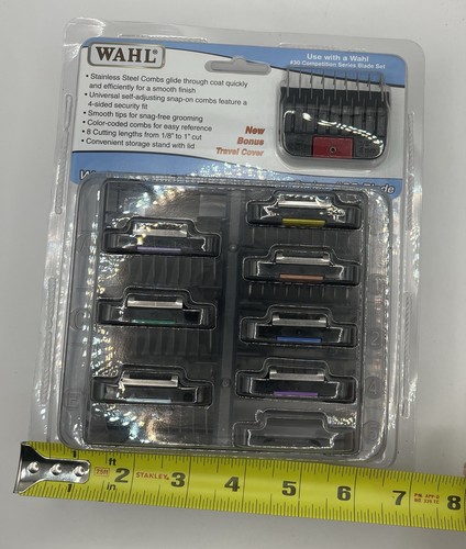 Nuovo Wahl Set Pettine Guida Attacco Acciaio Inox Modello #3390-100 - Foto 8 di 9