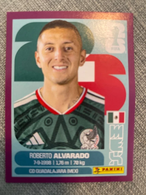 ROBERTO ALVARADO  Purple Sticker (MEX 19) Panini FIFA World Cup  2026