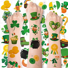 150 Pack St Patricks Day Temporary Tattoos Shamrock Party Favor Bundle