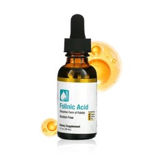 Ácido folínico leucovorina California Gold Nutrition sin alcohol 30 ml, retraso del habla