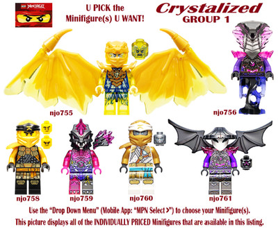 Genuine LEGO U PICK Ninjago CRYSTALIZED Minifigures **NEW** Group 1