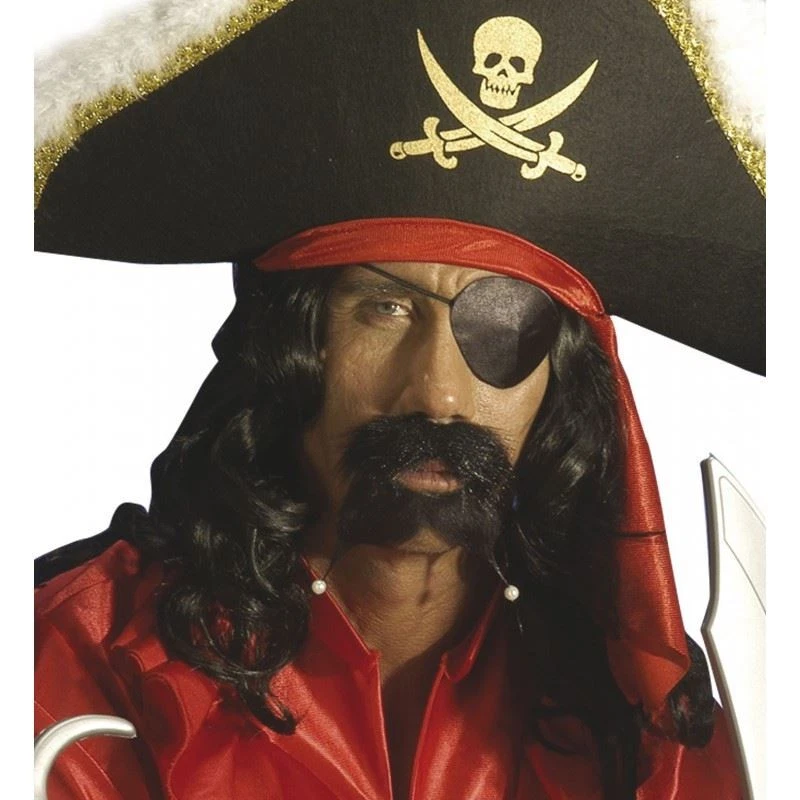 1 X Plastic Pirate Satin Eye Patch Fancy Dress Costume Accessories Party Favour - Image 2 of 4