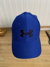 Preowned "UNDER ARMOUR" UA Classic Fit Youth Hat Size S/M Blue QUALITY GREAT