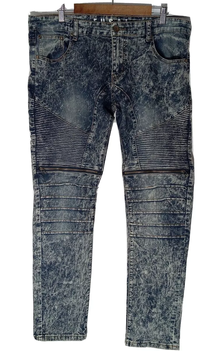 Fusai By Focus Jeans 36 32 Mens USA Embroidered Urban