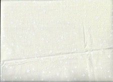 WHITE STARS ON CREAM UNBRANDED FABRIC,BY THE YARD.