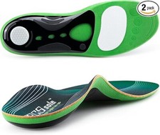 PCSsole Heavy Duty High Arch Support Insoles for Men and Women Shoe Size Small