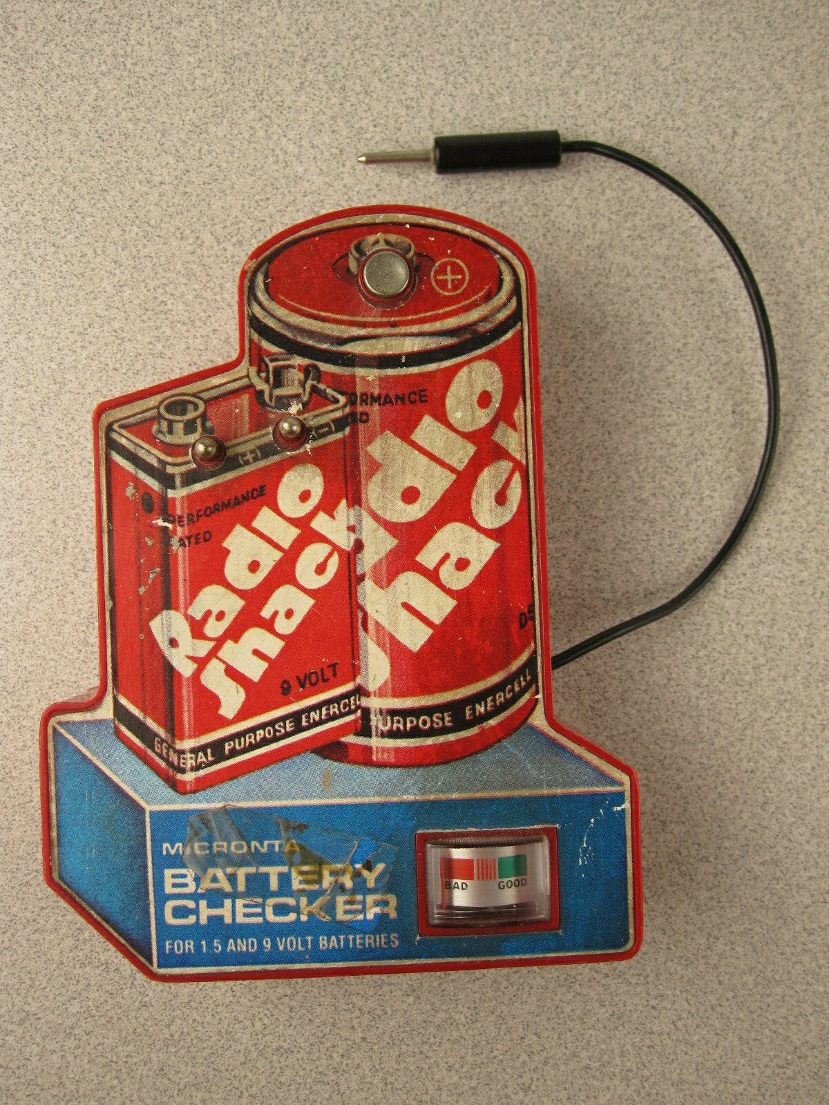 Lot Vintage Energizer Battery Organizer Storage Case + Radio Shack