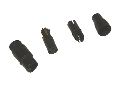 Neutrik NC3FXY-B-D 3-Pole XLR Male Connector, Gold Contacts (no tools required) - Picture 2 of 2
