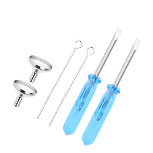 Confezione 3 Accessori Bicchiere Urna Uomo Piccolo Imbuto Acciaio Inox Imbuto Metallo - Foto 6 di 12