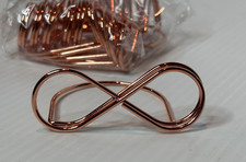 NEW Set 10 Piece ROSE GOLD Infinity Sign Wedding Table Number Place Card Holders