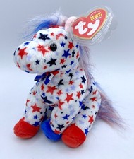 -S TY BEANIE BABY BABIES WITH TAG BEAR 2004 ELECTION STAR DONKEY LEFTY USA