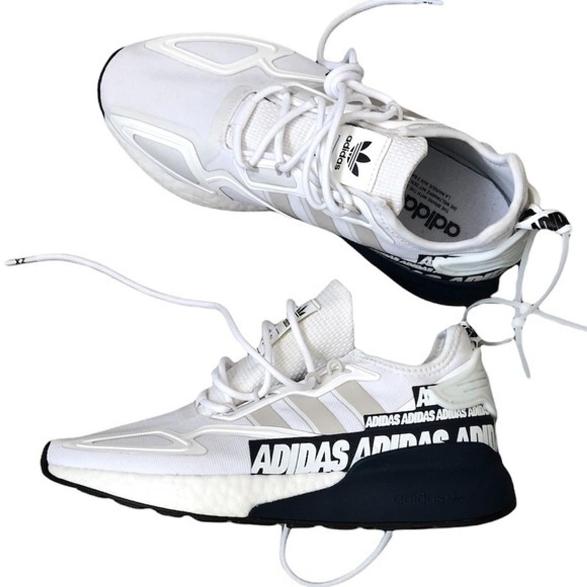 New w/ box Adidas ZX 2K Boost white Men's 7 EU 40 Women's 9