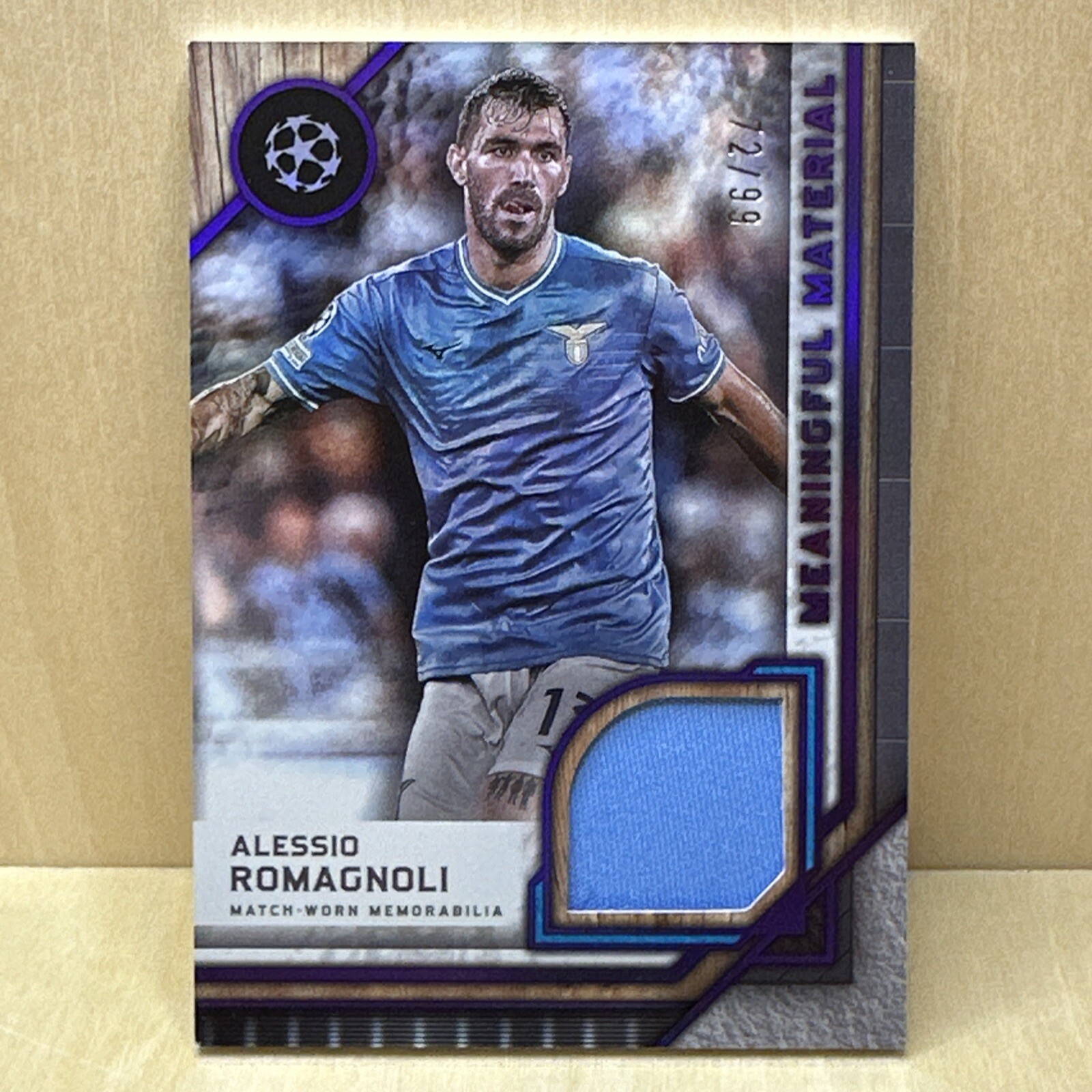 2024 Topps Museum Collection Meaningful Material 72/99 Alessio Romagnoli #MMSRAR