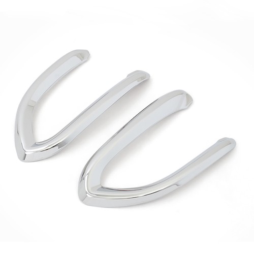 For Fiat 500X 2016-2018 Chrome Front Fog Light Lamp Cover Trim Moulding Bezel - Picture 3 of 8