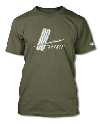 Oldsmobile 88 Rocket Emblem 1952 T-Shirt - Men - 14 Colors - American Cotton