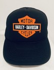 VINTAGE HARLEY DAVIDSON LOGO FOAM ROPE TRUCKER SNAPBACK BIKER HAT NOS DEADSTOCK — photo 10