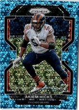 2021 Panini Prizm #162 Akiem Hicks No Huddle Blue #/79