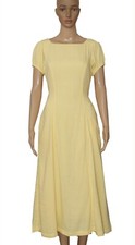 Free People Jackie Midi Puff Sleeve Backless Tie Slim Bodice Romantic Dress S