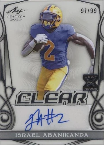 2023 Leaf Trinity Israel Abanikanda #CA-IA1