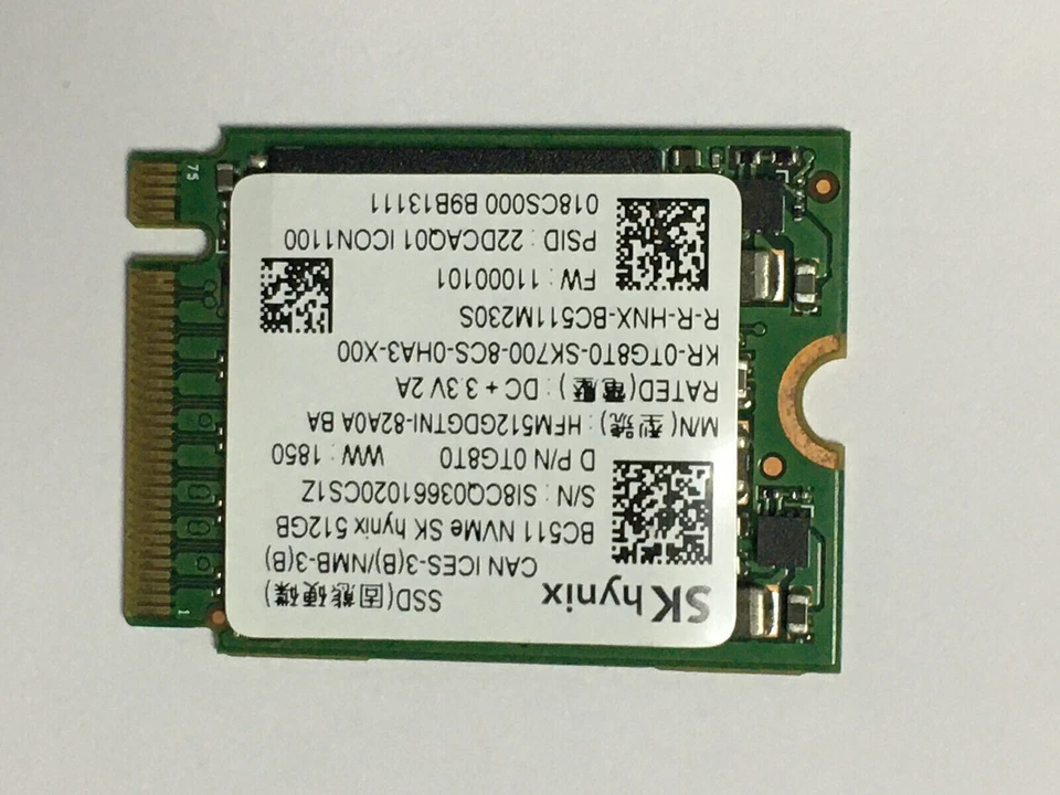 SK HYNIX BC511 512GB M.2 2230 PCIe NVMe SSD FOR Steam Deck Microsoft Surface pc - Image 2 of 4