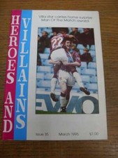 Mar-1995 Fanzine: Aston Villa - Heroes And Villains Issue 035