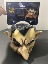 Vintage Vampire NOS Halloween Latex Mask Scary Creepy Horror FRIGHT Asylum