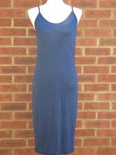 BNWOT Rosemunde Womens Navy Maxi Summer Round Neck Spaghetti Strap Dress M UK 12