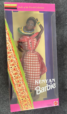 Kenyan Barbie Dolls of The World Collection #11181 1993 Mattel NIB