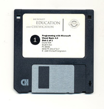 Orig 1995 Microsoft Education and Certification Floppy Disk - Visual Basic 4.0