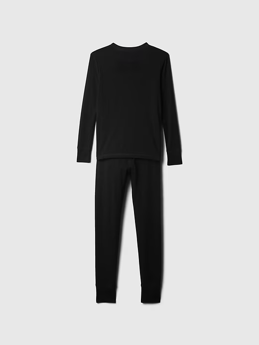 BNWT NEW GAP Kids Organic Cotton PJ Set Top Pants Black Skeleton Size  Slim 14!