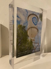 Warner Brothers Tower Glass Plaque